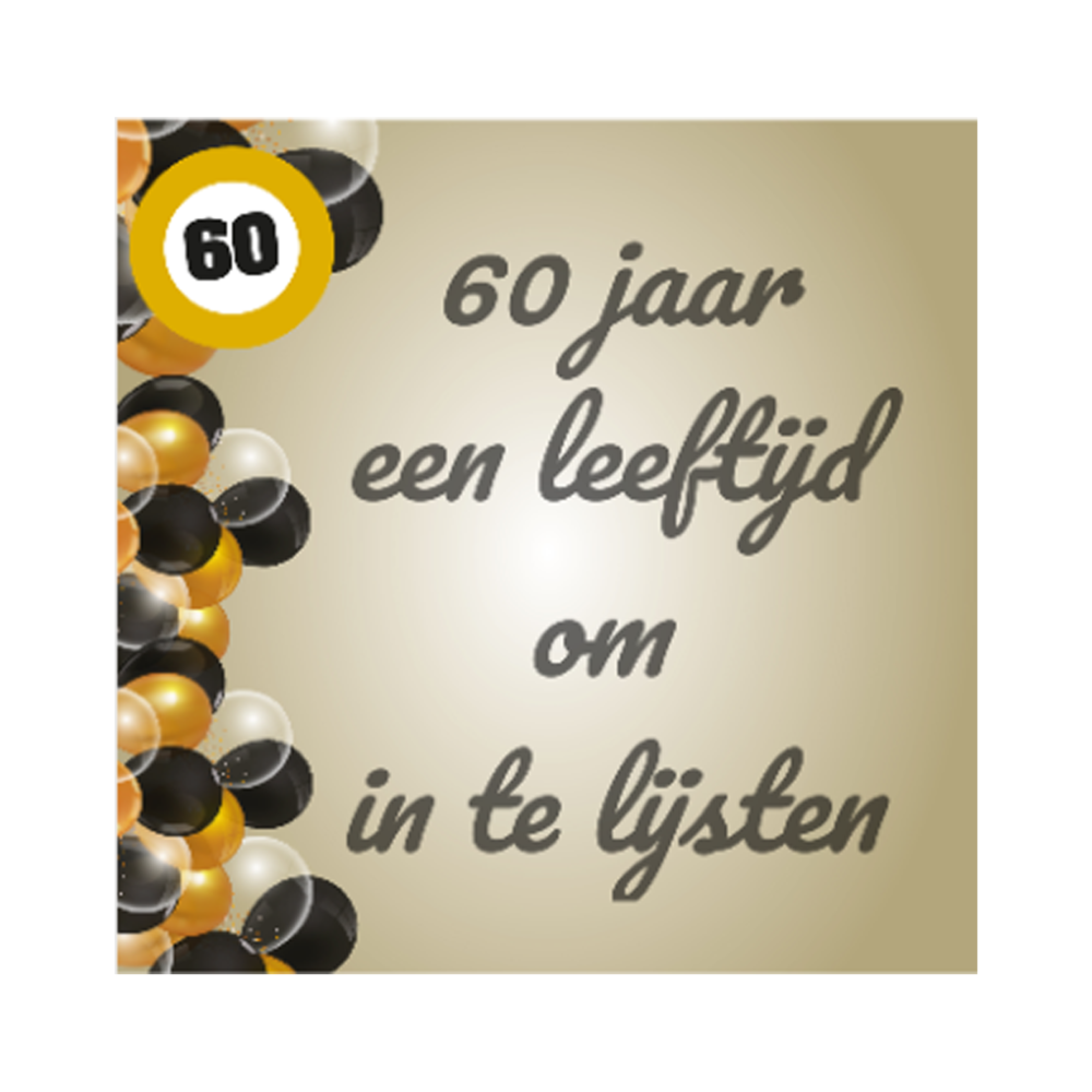 Verjaardagsdoek 60