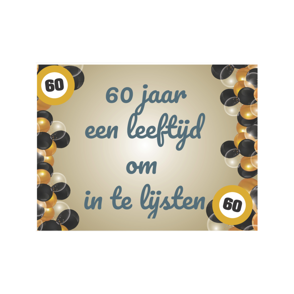 Verjaardagsdoek 60